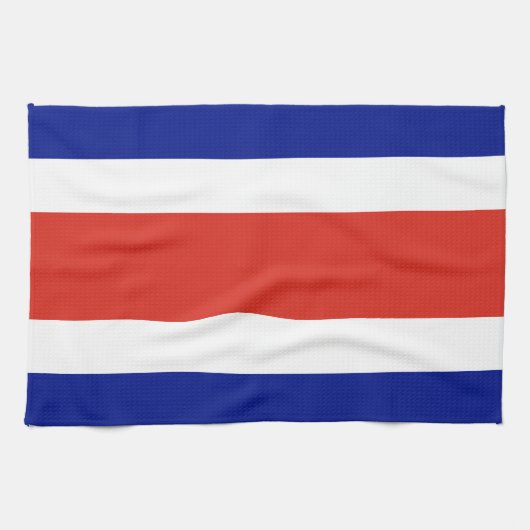 Keuken handdoek met vlag van Costa Rica (Horizontaal)