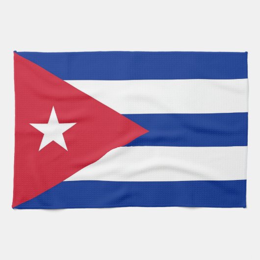 Keuken handdoek met vlag van Cuba (Horizontaal)