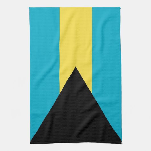 Keuken handdoek met vlag van de Bahama's (Verticaal)