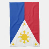 Keuken handdoek met vlag van de Filipijnen (Verticaal)