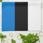 Keuken handdoek met vlag van Estland (Gevouwen)