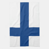 Keuken handdoek met vlag van Finland (Verticaal)