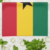Keuken handdoek met Vlag van Ghana (Gevouwen)