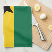 Keuken handdoek met Vlag van Ghana (Quarter Fold)