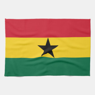 Keuken handdoek met Vlag van Ghana