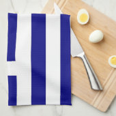 Keuken handdoek met vlag van Griekenland (Quarter Fold)