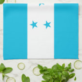 Keuken handdoek met vlag van Honduras (Gevouwen)