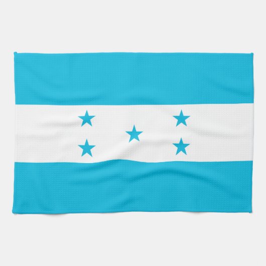 Keuken handdoek met vlag van Honduras (Horizontaal)