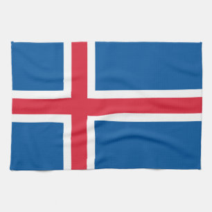 Keuken handdoek met Vlag van IJsland