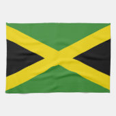 Keuken handdoek met vlag van Jamaica (Horizontaal)