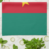 Keuken handdoek met vlag van Kameroen (Gevouwen)