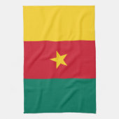 Keuken handdoek met vlag van Kameroen (Verticaal)