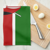 Keuken handdoek met vlag van Kenia (Quarter Fold)