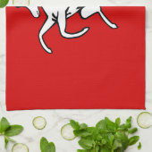 Keuken handdoek met vlag van Kent, Engeland (Gevouwen)