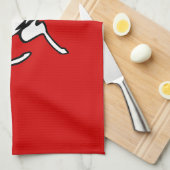 Keuken handdoek met vlag van Kent, Engeland (Quarter Fold)