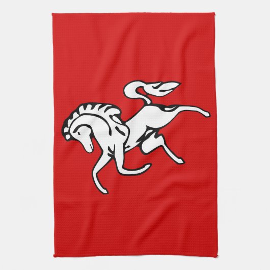 Keuken handdoek met vlag van Kent, Engeland (Verticaal)