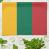 Keuken handdoek met Vlag van Litouwen (Gevouwen)