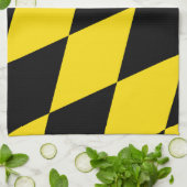 Keuken handdoek met vlag van München (Gevouwen)