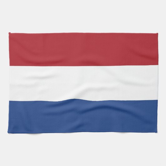 Keuken handdoek met vlag van Nederland (Horizontaal)