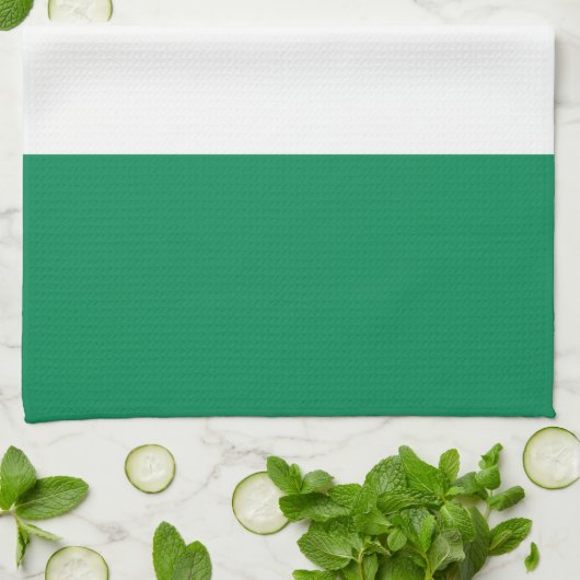Keuken handdoek met vlag van Nigeria (Gevouwen)