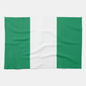 Keuken handdoek met vlag van Nigeria (Horizontaal)