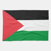 Keuken handdoek met Vlag van Palestina (Horizontaal)