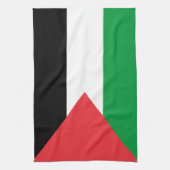 Keuken handdoek met Vlag van Palestina (Verticaal)