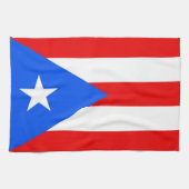 Keuken handdoek met Vlag van Puerto Rico, Verenigd (Horizontaal)
