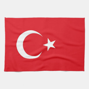 Keuken handdoek met Vlag van Turkije