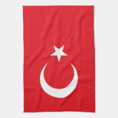 Keuken handdoek met Vlag van Turkije (Verticaal)