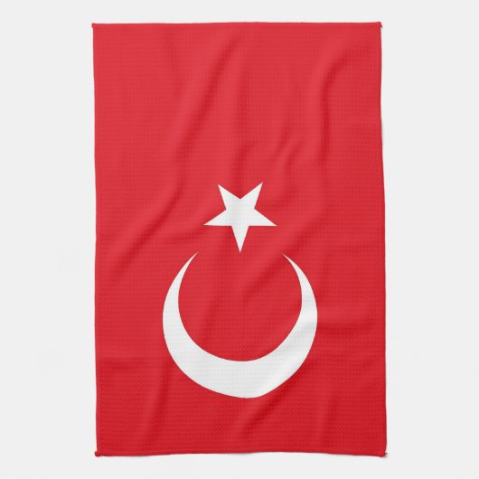 Keuken handdoek met Vlag van Turkije (Verticaal)