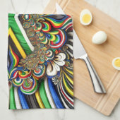 Keuken handdoek met Zuid-Afrikaanse kleuren Design (Quarter Fold)