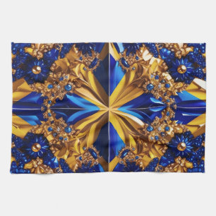 Keuken handdoek met Zweden Kleuren Design