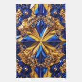 Keuken handdoek met Zweden Kleuren Design (Verticaal)