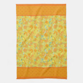 Keuken Handdoek of theedoek, narcissen, Polka Dots (Verticaal)