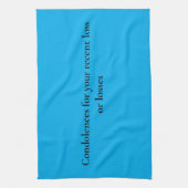 Keuken handdoek om te geven aan iemand in rouw (Verticaal)