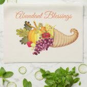 Keuken handdoek-overvloedige zegeningen theedoek (Gevouwen)