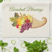 Keuken handdoek-overvloedige zegeningen theedoek (Gevouwen)