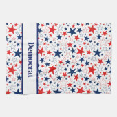 Keuken handdoek Patriottische sterren Democraat (Horizontaal)
