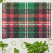 Keuken Handdoek Rood Groen Kerst Winter Plaid (Gevouwen)
