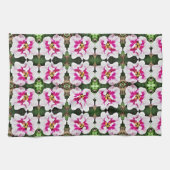 Keuken handdoek roze tulpen (Horizontaal)