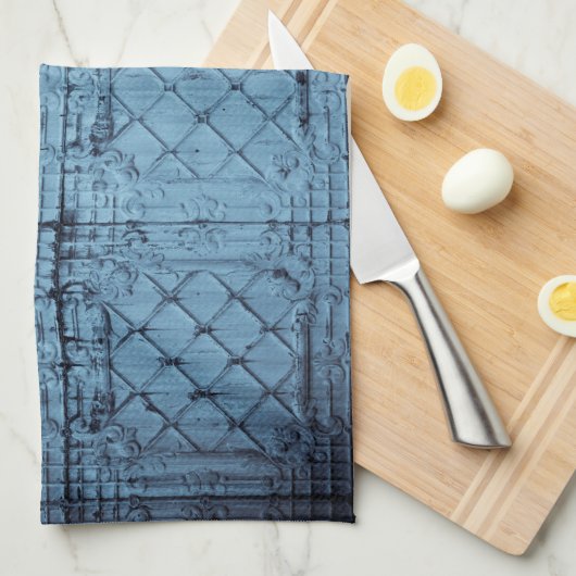 Keuken handdoek rustieke Tin Panel Plafond Country (Quarter Fold)