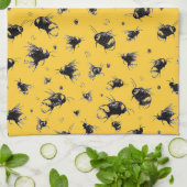 Keuken Handdoek – Schattigee Bee Tea Handdoek voor (Gevouwen)