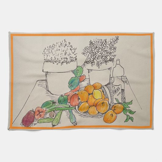 Keuken handdoek Sinaasappels (Horizontaal)