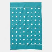Keuken Handdoek, Theedoek Polka Dots, Wit op Blauw (Verticaal)