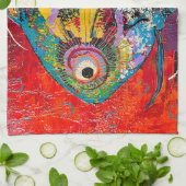 Keuken handdoek vis (Gevouwen)