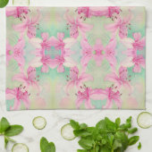 Keuken handdoek Waterverf Lelies (Gevouwen)