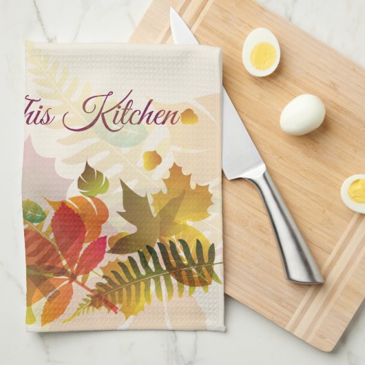 Keuken handdoek-zegen deze keuken theedoek (Quarter Fold)