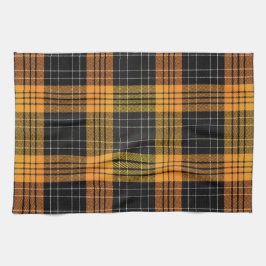 Keuken Handdoek Zwart Sinaasappel Herfst Halloween