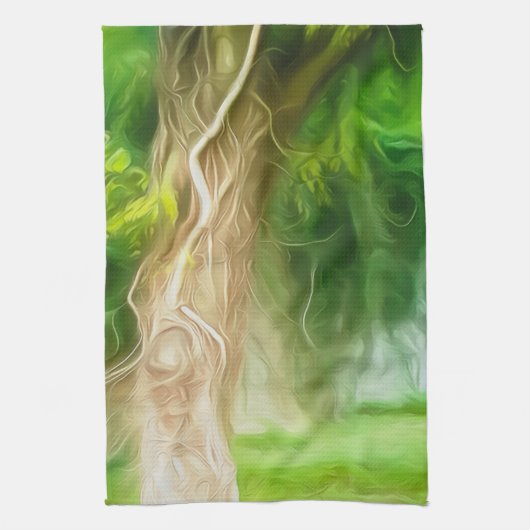 Keuken Handdoeken Dream Light Green Tree (Verticaal)